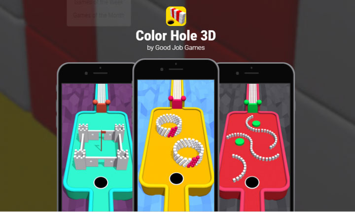 دانلود Color Hole 3D - بازی آرکید چاله رنگی برای اندروید