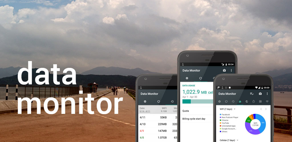 دانلود Data Monitor: Simple Net Meter 1.0.188 - اپلیکیشن مانیتورینگ اینترنت اندروید