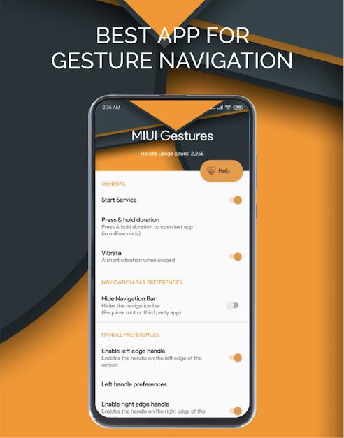 دانلود MIUI 10 Navigation Gestures 3.7.1.39 – اپلیکیشن ناوبری با لبه
